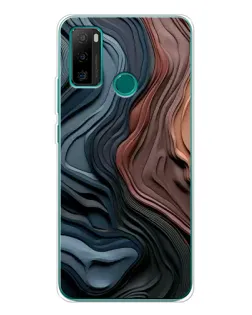 Чохол для Ulefone Note 10P з картинкою «Кольорові хвилі каньйону»