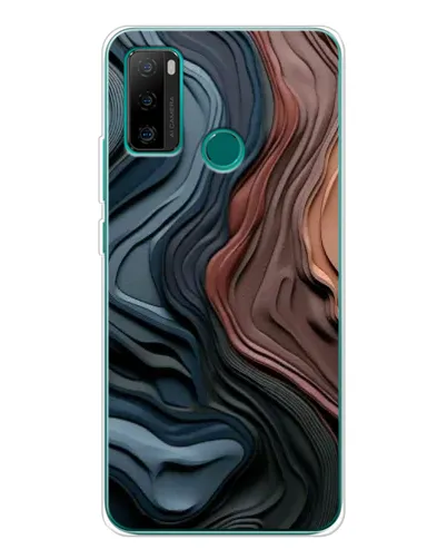 Чохол для Ulefone Note 10P з картинкою «Кольорові хвилі каньйону»