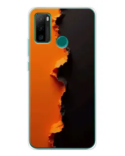 Чохол для Ulefone Note 10P з картинкою «Помаранчевий розлом»