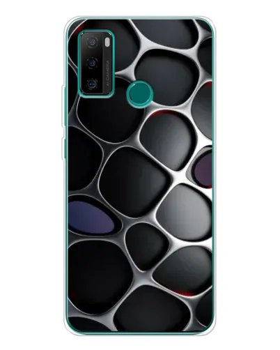Чохол для Ulefone Note 10P з картинкою «Об'ємна темна решітка»