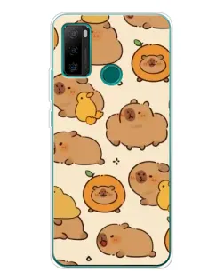 Чохол для Ulefone Note 10P з картинкою «Капібари з апельсинами»