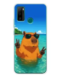 Чохол для Ulefone Note 10P з картинкою «Морська капібара»