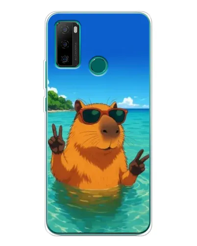 Чохол для Ulefone Note 10P з картинкою «Морська капібара»