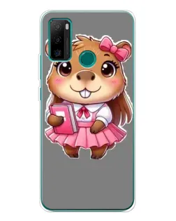 Чохол для Ulefone Note 10P з картинкою «Дівчинка капібара»