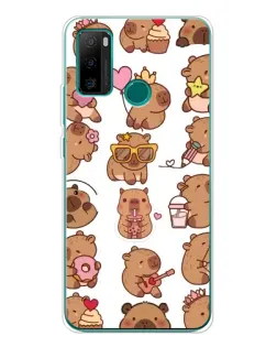 Чохол для Ulefone Note 10P з картинкою «Стікерпак з капібарами»