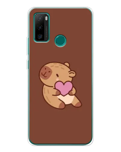 Чохол для Ulefone Note 10P з картинкою «Капібара з серцем»