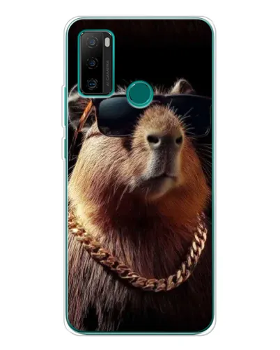 Чохол для Ulefone Note 10P з картинкою «Капібара золотий ланцюг»