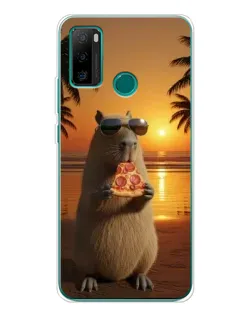 Чохол для Ulefone Note 10P з картинкою «Капібара з піцою»