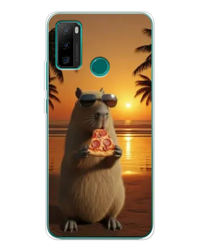 Чохол для Ulefone Note 10P з картинкою «Капібара з піцою»