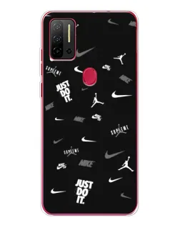 Чехол для Ulefone Note 11P с картинкой «Nike Black Pattern»