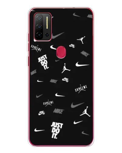 Чехол для Ulefone Note 11P с картинкой «Nike Black Pattern» Чехол для Ulefone Note 11P с картинкой «Nike Black Pattern»