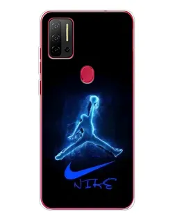 Чехол для Ulefone Note 11P с картинкой «Jordan Neon Blue»