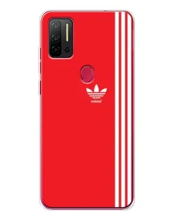 Чехол для Ulefone Note 11P с картинкой «Красный минимализм Adidas»