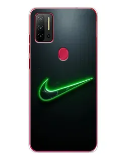 Чехол для Ulefone Note 11P с картинкой «Неоновый контур Nike»