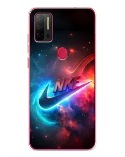 Чехол для Ulefone Note 11P с картинкой «Огненный логотип Nike»