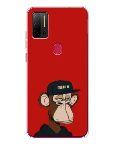 Чехол для Ulefone Note 11P с картинкой «Bored Ape — красный фон» Чехол для Ulefone Note 11P с картинкой «Bored Ape — красный фон»