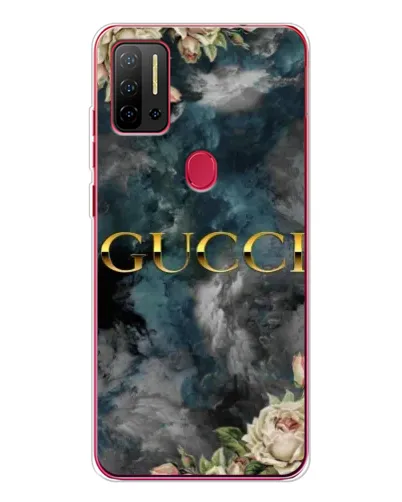 Чехол для Ulefone Note 11P с картинкой «Абстрактные цветы Gucci»