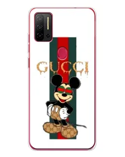 Чохол для Ulefone Note 11P з картинкою «Міккі Маус Gucci — смуги»