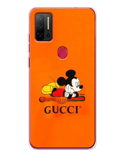 Чохол для Ulefone Note 11P з картинкою «Міккі Маус Gucci — помаранч»