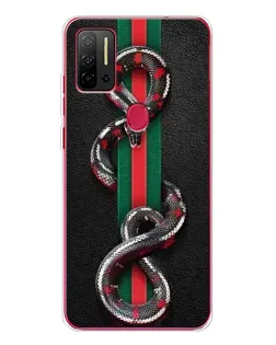 Чехол для Ulefone Note 11P с картинкой «Gucci — змея на полосе»