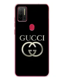 Чехол для Ulefone Note 11P с картинкой «Gucci — золото на черном»