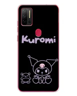 Чехол для Ulefone Note 11P с картинкой «Kuromi — черный минимализм»