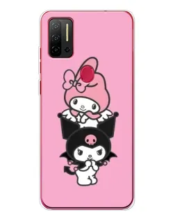 Чехол для Ulefone Note 11P с картинкой «Трио My Melody и Kuromi»