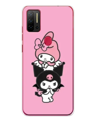 Чехол для Ulefone Note 11P с картинкой «Трио My Melody и Kuromi» Чехол для Ulefone Note 11P с картинкой «Трио My Melody и Kuromi»