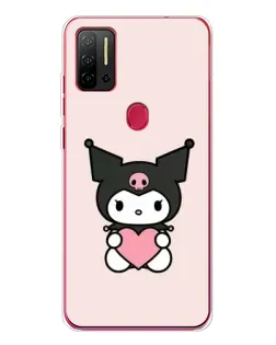 Чехол для Ulefone Note 11P с картинкой «Kuromi и сердце»
