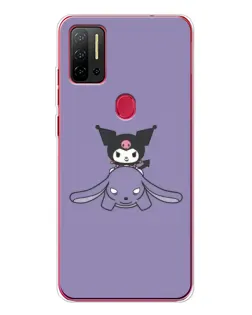 Чехол для Ulefone Note 11P с картинкой «Kuromi на лиловом фоне»