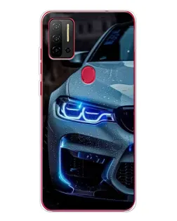 Чехол для Ulefone Note 11P с картинкой «Взгляд BMW с синими фарами»