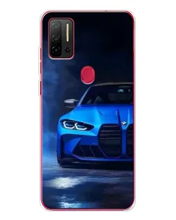 Чехол для Ulefone Note 11P с картинкой «Голубая BMW M4»