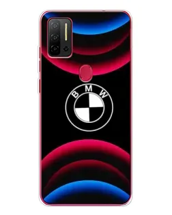 Чехол для Ulefone Note 11P с картинкой «Логотип BMW и неоновые дуги»