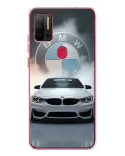 Чехол для Ulefone Note 11P с картинкой «BMW в белом дыму»