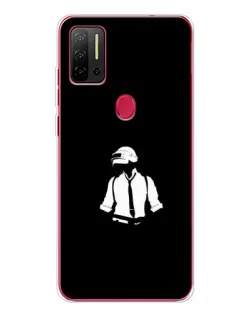 Чохол для Ulefone Note 11P з картинкою «PUBG — білий шолом»