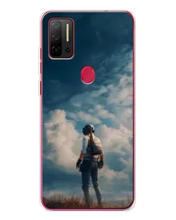 Чохол для Ulefone Note 11P з картинкою «Герой PUBG на скелі»