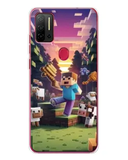 Чехол для Ulefone Note 11P с картинкой «Стив на ферме» Чехол для Ulefone Note 11P с картинкой «Стив на ферме»