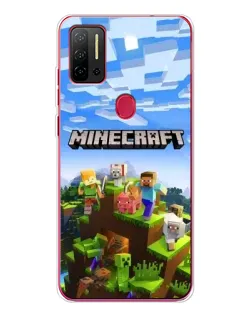 Чохол для Ulefone Note 11P з картинкою «Minecraft класичний світ»