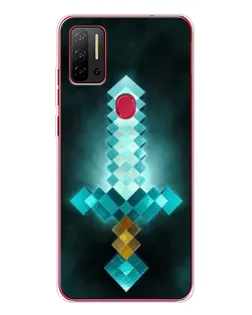 Чохол для Ulefone Note 11P з картинкою «Алмазний меч неон»