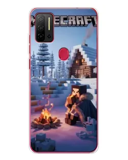 Чохол для Ulefone Note 11P з картинкою «Зимовий Minecraft»