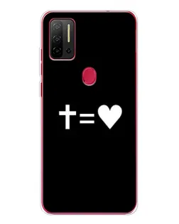 Чехол для Ulefone Note 11P с картинкой «Крест и Сердце»