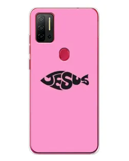 Чехол для Ulefone Note 11P с картинкой «Розовый символ  Jesus»