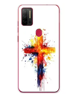 Чехол для Ulefone Note 11P с картинкой «Акварельный крест»