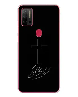 Чехол для Ulefone Note 11P с картинкой «Графический крест Jesus»