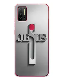 Чехол для Ulefone Note 11P с картинкой «Металлический крест Jesus»