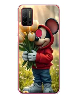 Чехол для Ulefone Note 11P с картинкой «Микки с тюльпанами» Чехол для Ulefone Note 11P с картинкой «Микки с тюльпанами»