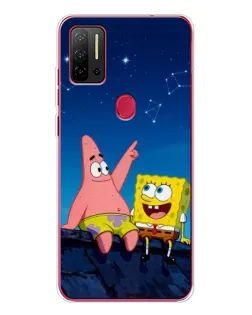Чехол для Ulefone Note 11P с картинкой «Губка Боб и Патрик ночью» Чехол для Ulefone Note 11P с картинкой «Губка Боб и Патрик ночью»