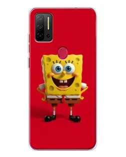 Чохол для Ulefone Note 11P з картинкою «Спанч Боб на червоному»