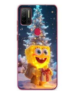 Чохол для Ulefone Note 11P з картинкою «Різдвяний Спанч Боб»