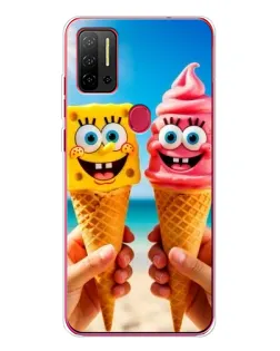 Чохол для Ulefone Note 11P з картинкою «Спанч Боб морозиво»
